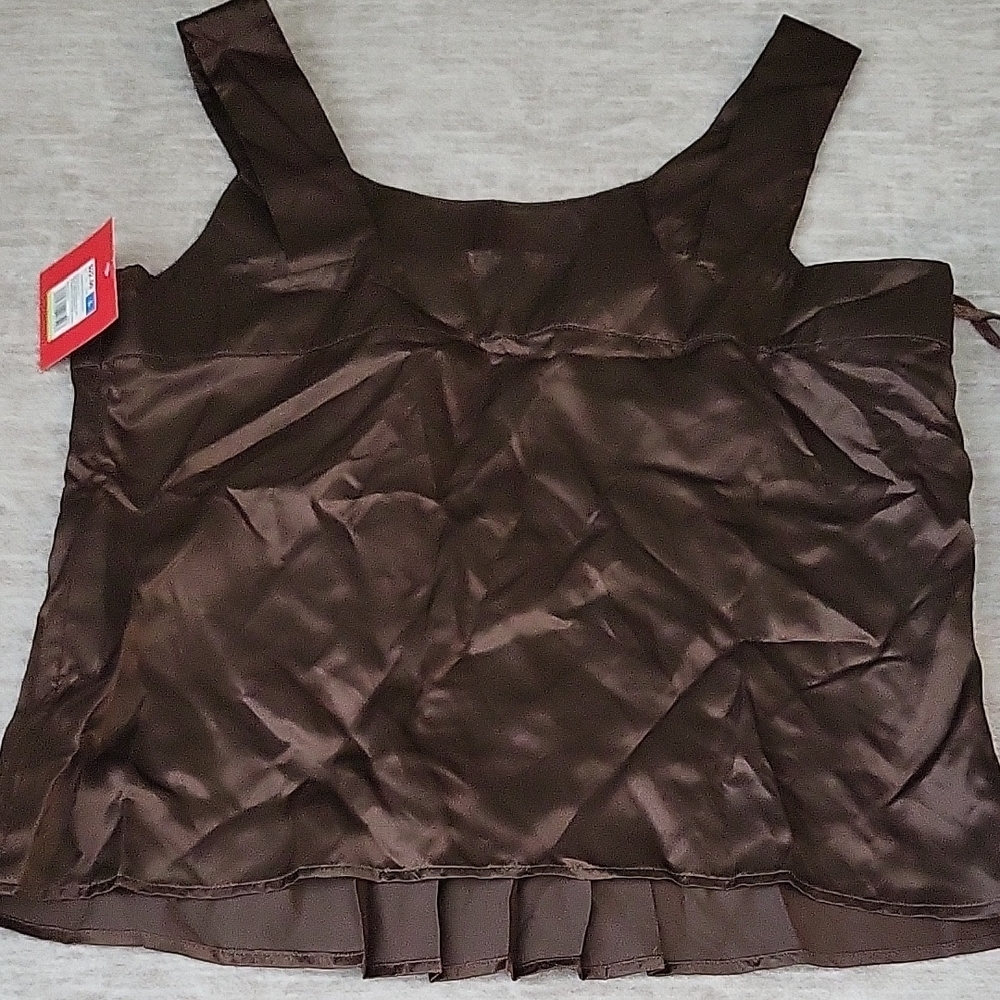 Isaac Mizrahi Dark Brown Camisole Top - Picture 4 of 4